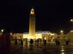 Hassan II Moschee bei Nacht